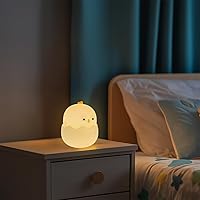 M mimotec - Lampada da comodino touch per bambini a forma di uovo a LED