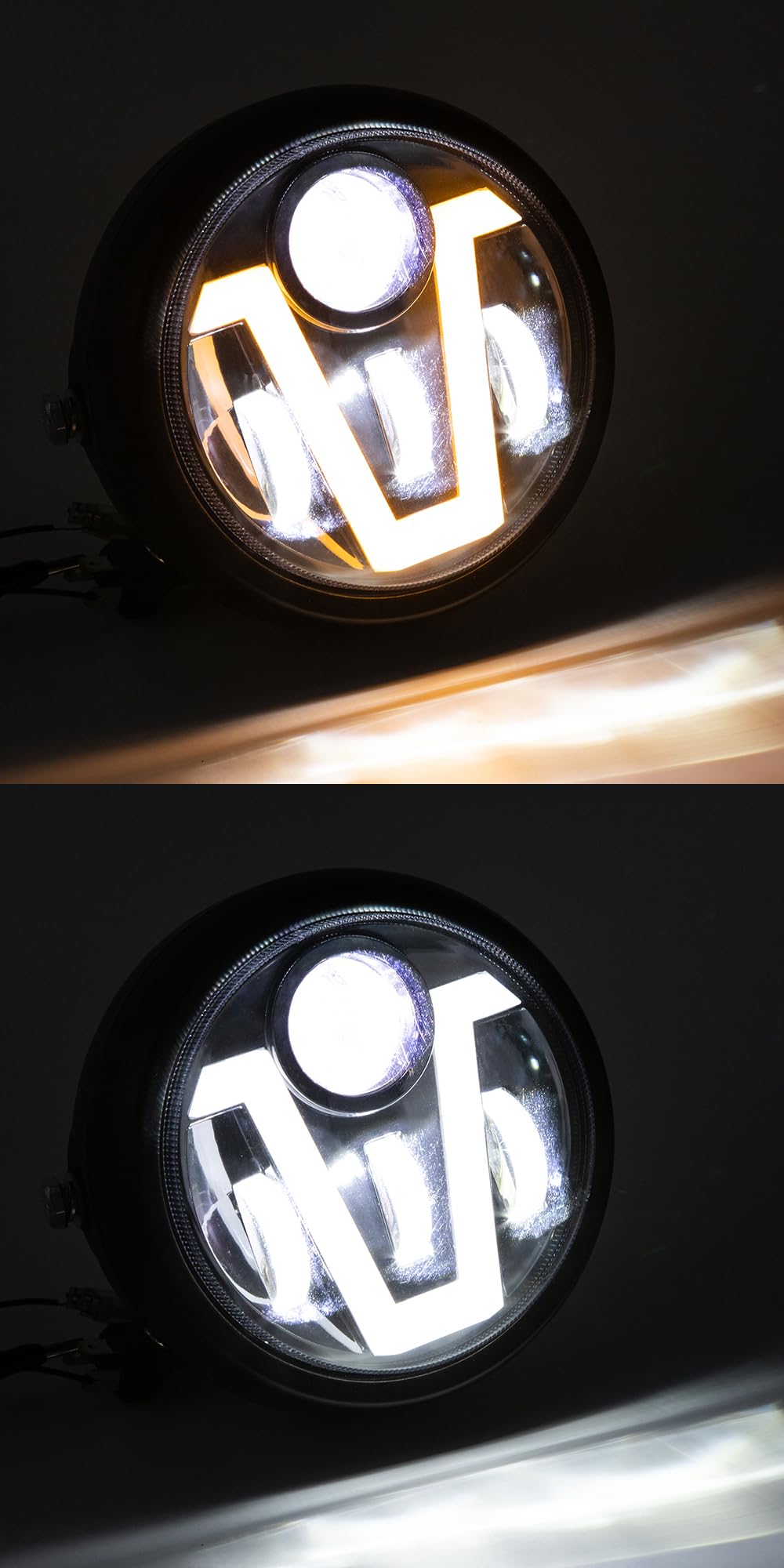 Części zamienne do motocykli Vintage reflektor przedni LED