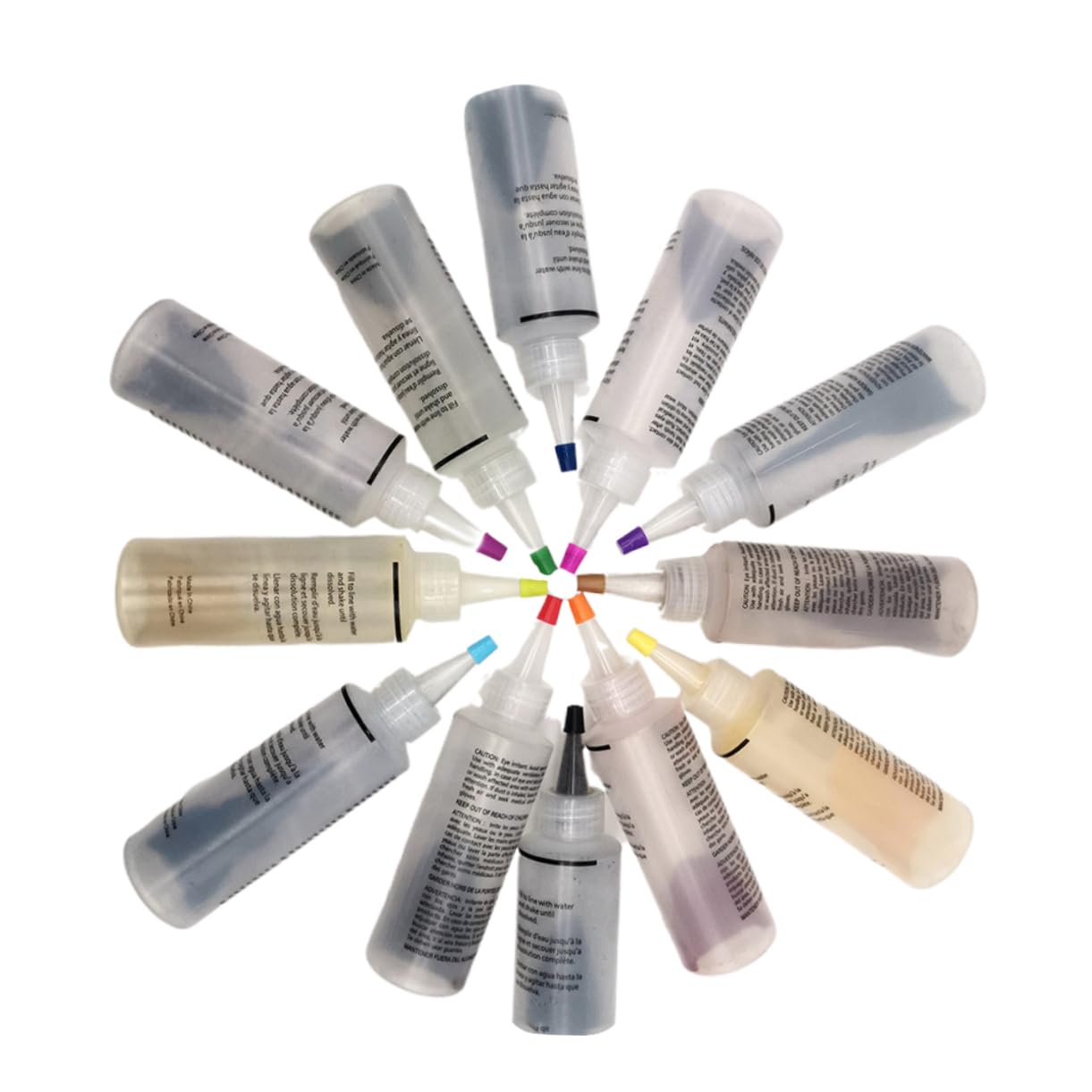 Housoutil Color Tie Dye Pigment Set for Cotton Linen Cold Water Dye for DIY Clothes Accessories Safe for Easy to Use for Creative Projects