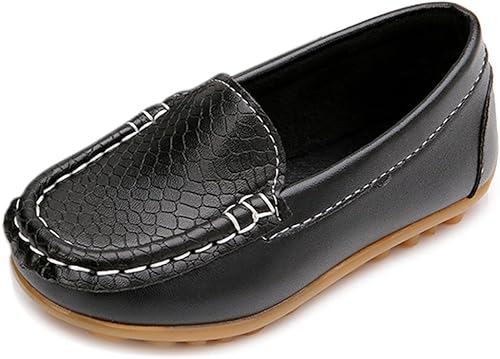 Lonsoen - Mocasines de meter para niños y niñas, suaves y de vestir