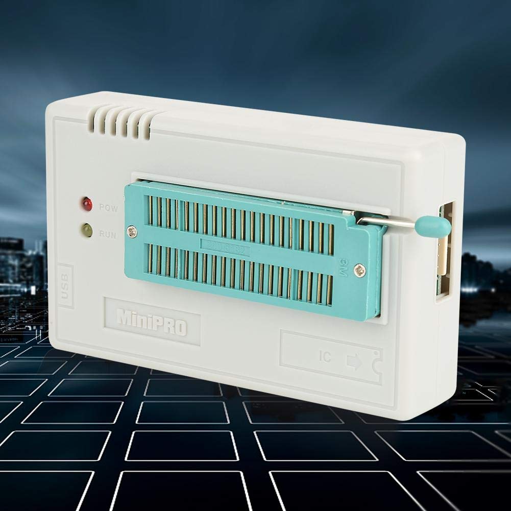 GOTOTOP Programmatore USB, programmatore universale USB per TL866II Plus EEPROM FLASH 8051 AVR MCU GAL PIC con 10 adattatore