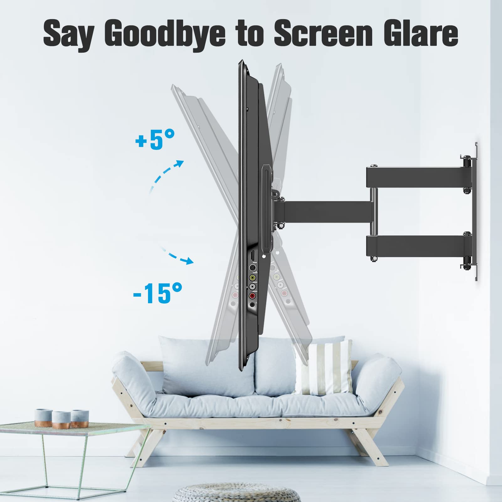Mounting Dream TV Mount Bracket for 4270 Inch Flat Screen TVs, Full Motion TV Wall Mounts with