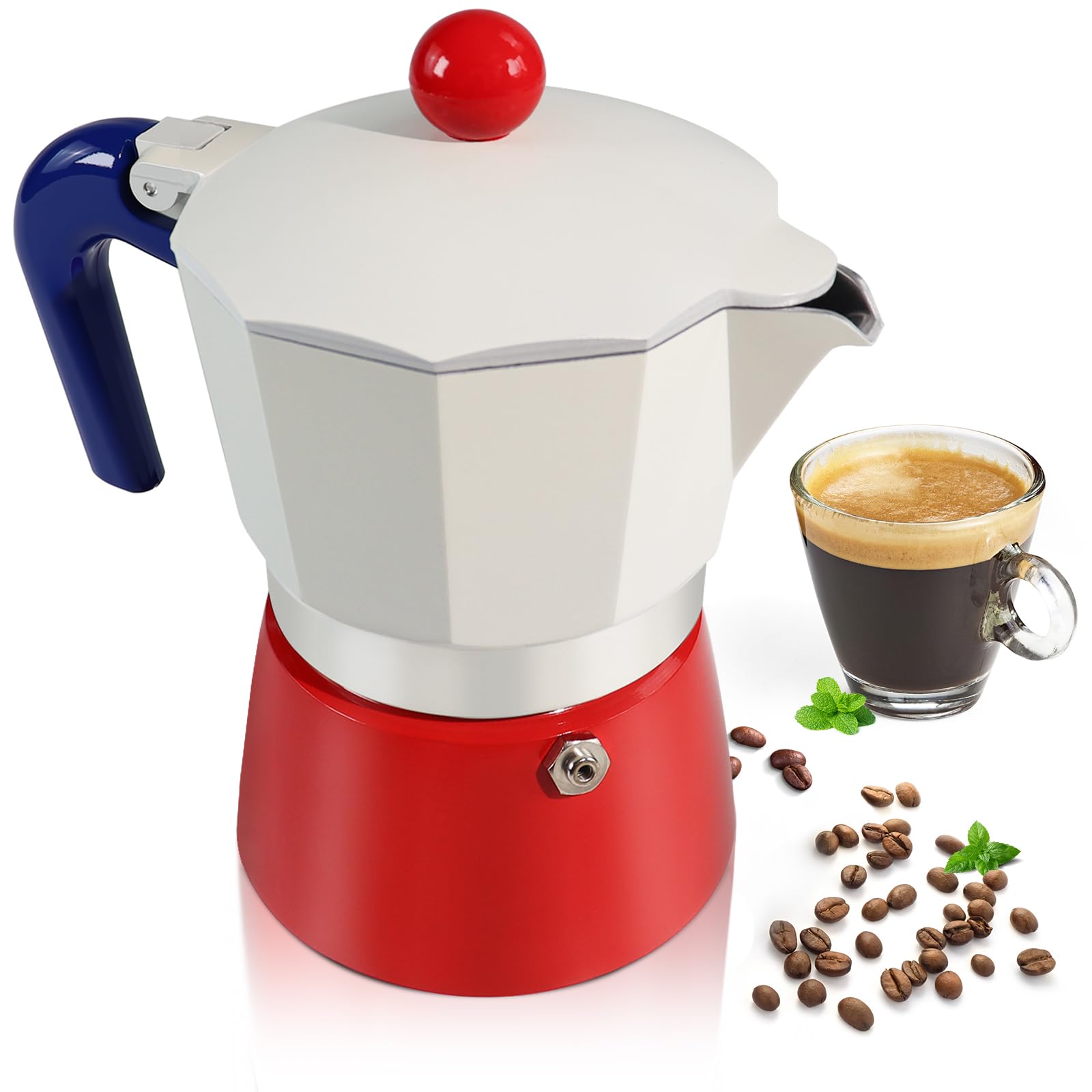 Aluminum 3 Cup 150ml Moka Pot Express Coffee Maker Stovetop