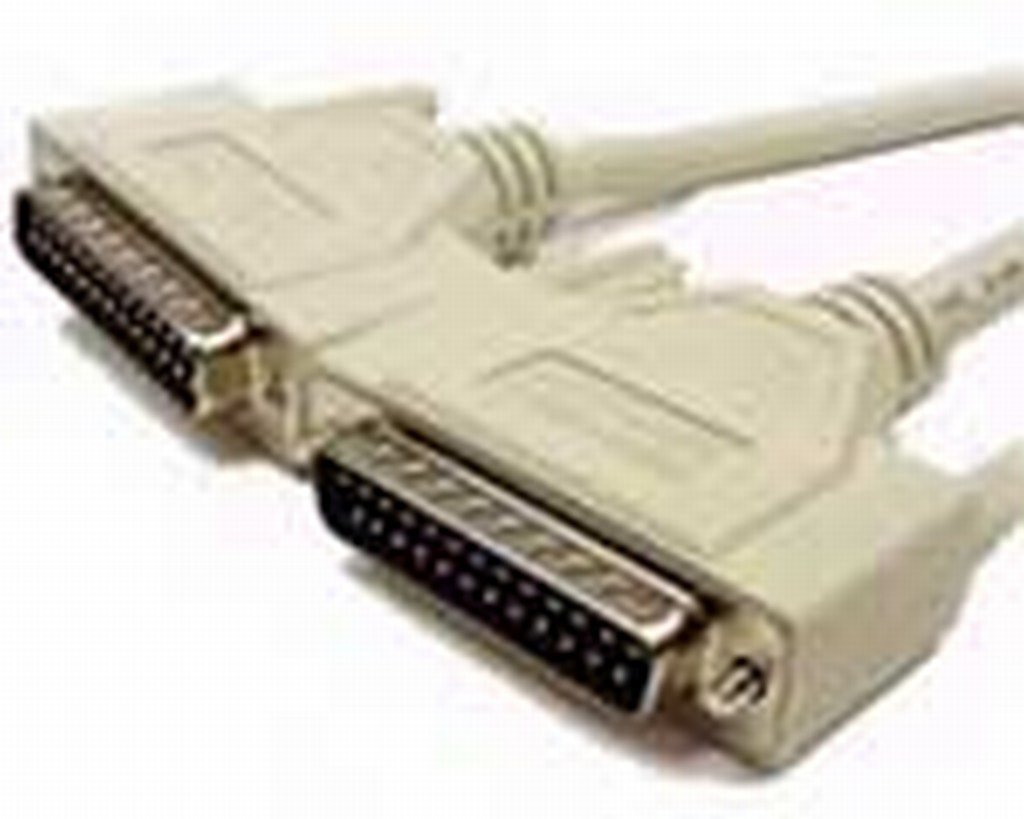 2m Parallel Cable Kenable 25-Pin Male To Male Parallel/Serial Cable ...