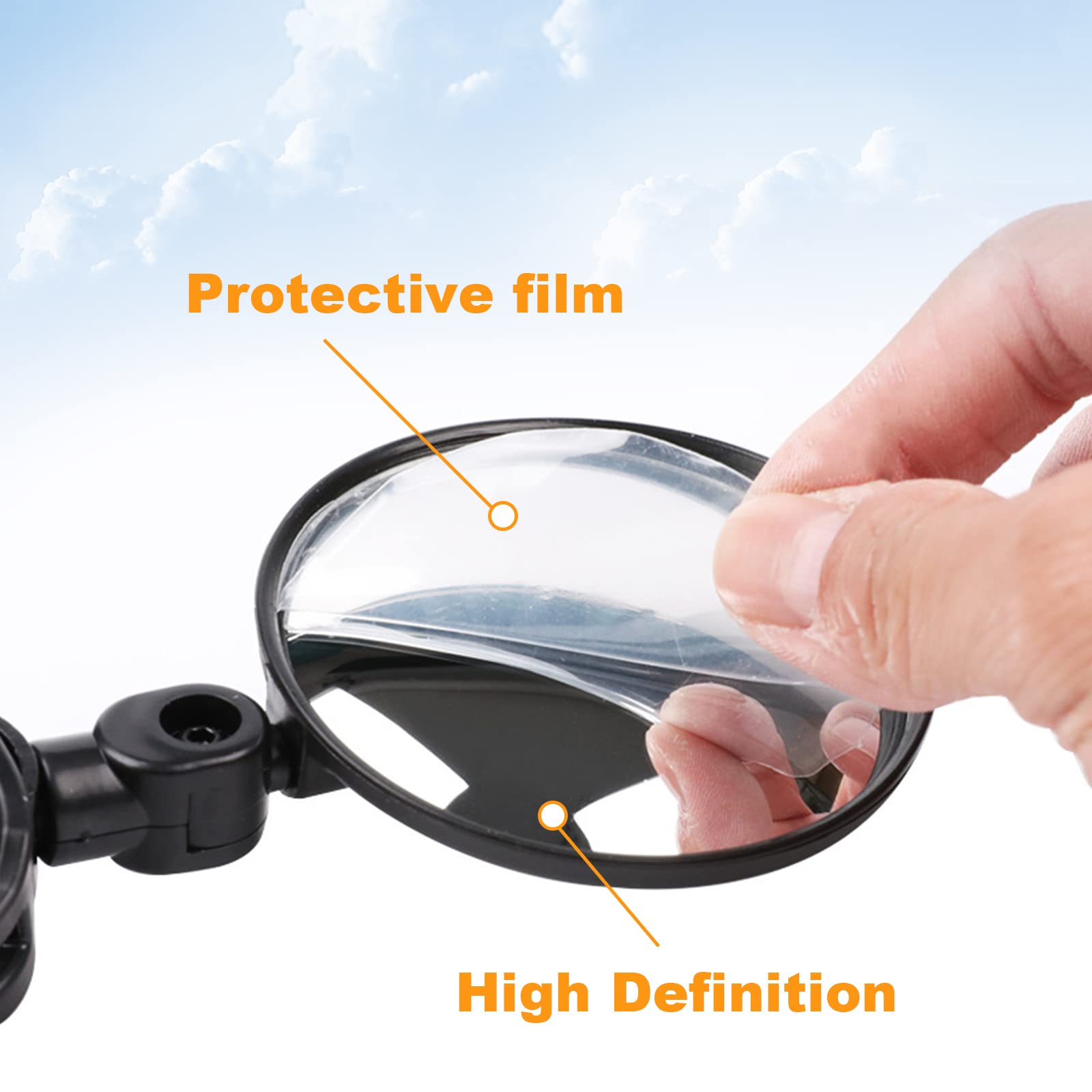 Specchietti Retrovisori Per Bici - Set 4 Pezzi Regolabili 360° Per Manubrio, Mountain Bike E Strada - Foto 5