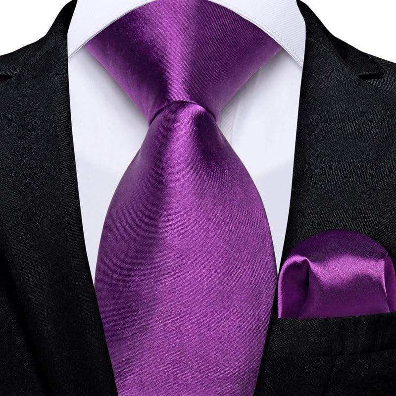 Corbata clásica de seda y poliéster para hombre 8cm miniatura 2
