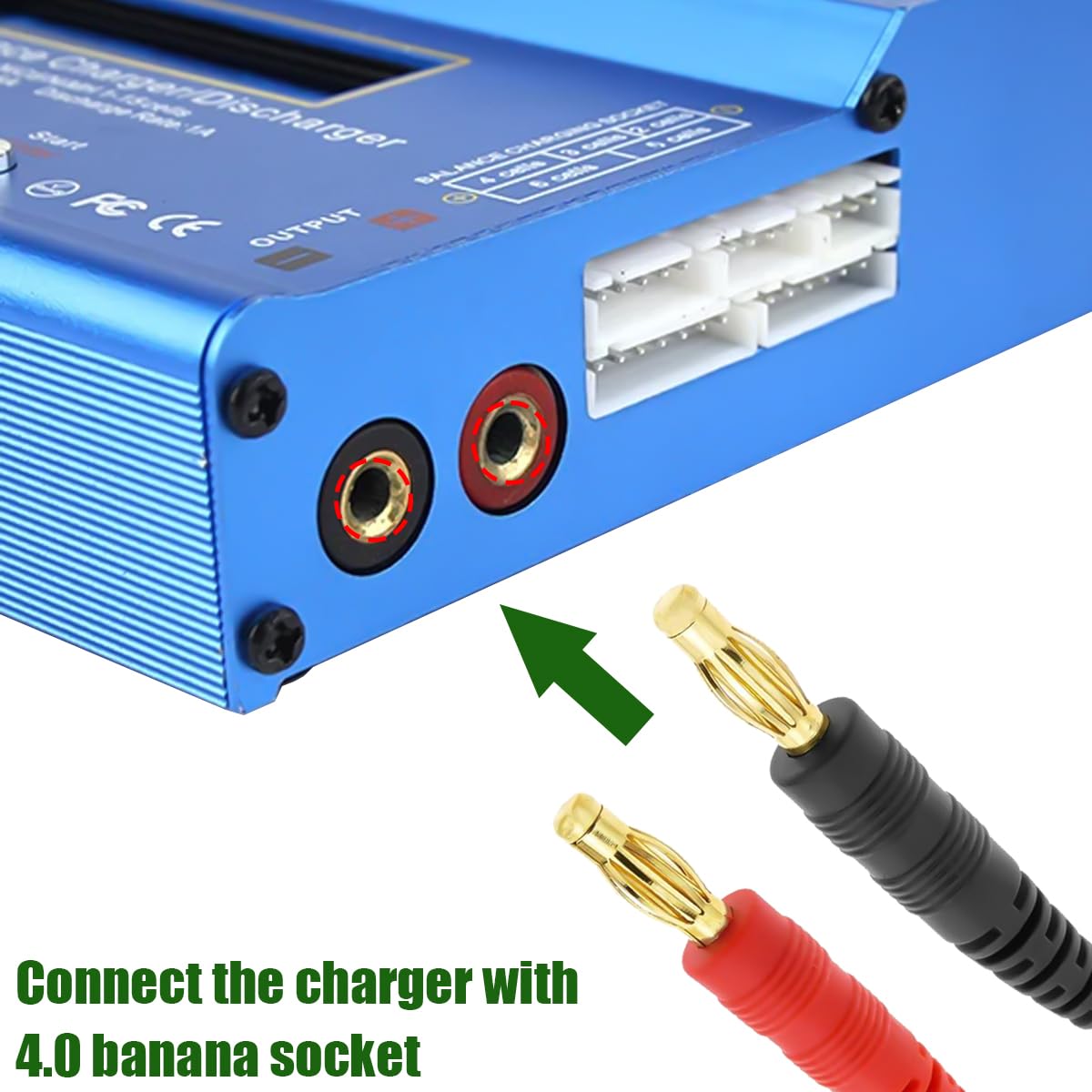 ZHOFONET Adattatore EC3 maschio a XT30, connettore femminile, 4 pezzi EC3 su XT30, cavo di prolunga con cavo in silicone da 5 cm 16 WAG per batteria RC drone LiPo