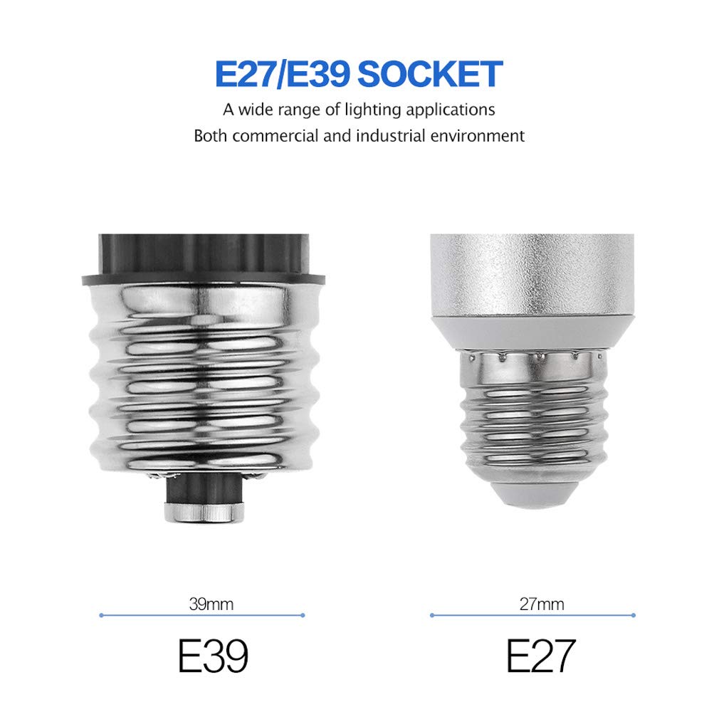 Bombillas LED E27 Luz Blanco Cálido/Fria, 50W Equivalentes Incandescente Bombillas 300W Bombilla Maíz E27 Led 3000/6500K 6000LM Lampara Bombilla Led E27 No Regulable,Warm White,4 Pack