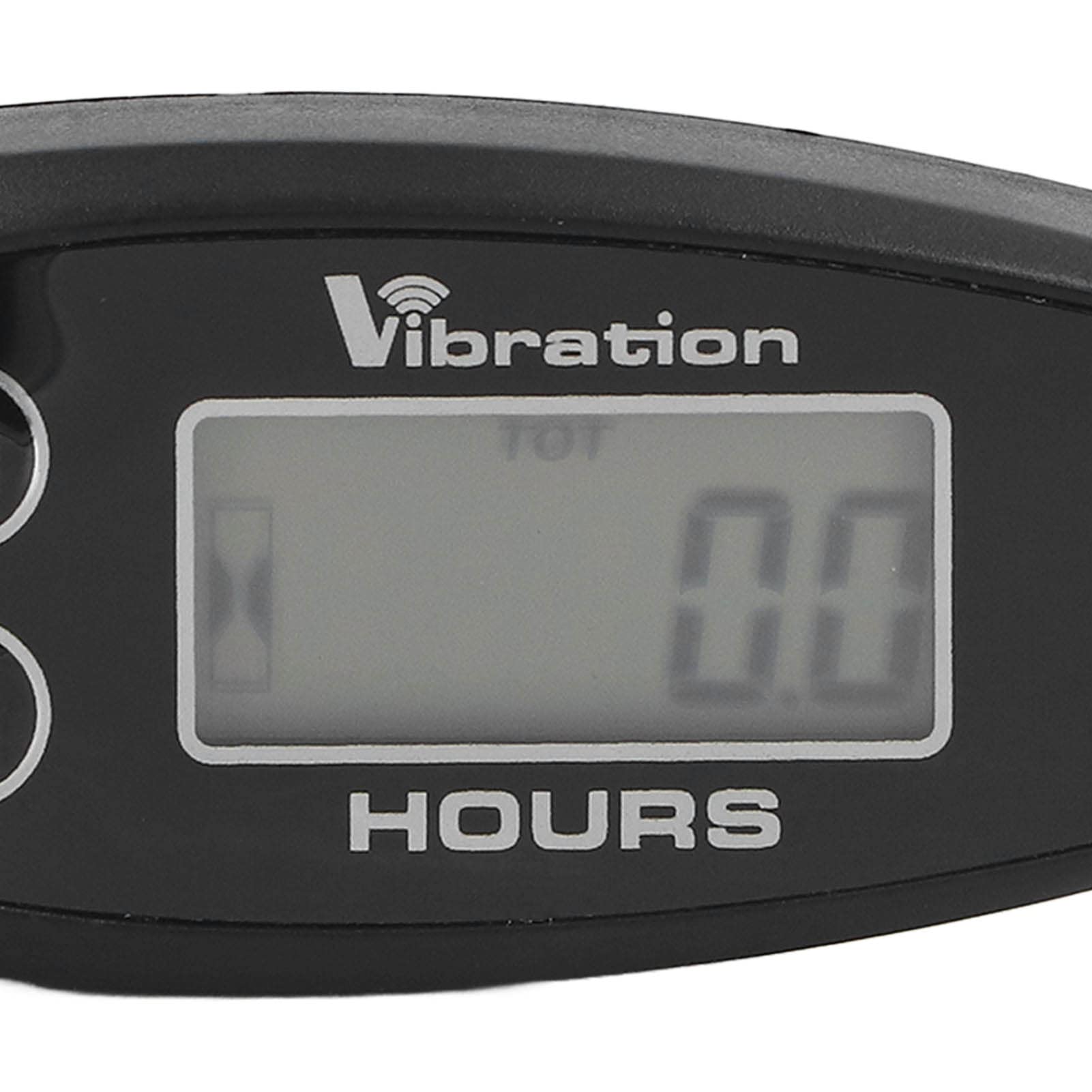 Contador de Horas Inalámbrico Temporizador de Trabajo de Activación de Vibración Digital para Motores y Generadores Marinos 9999.9h ABS