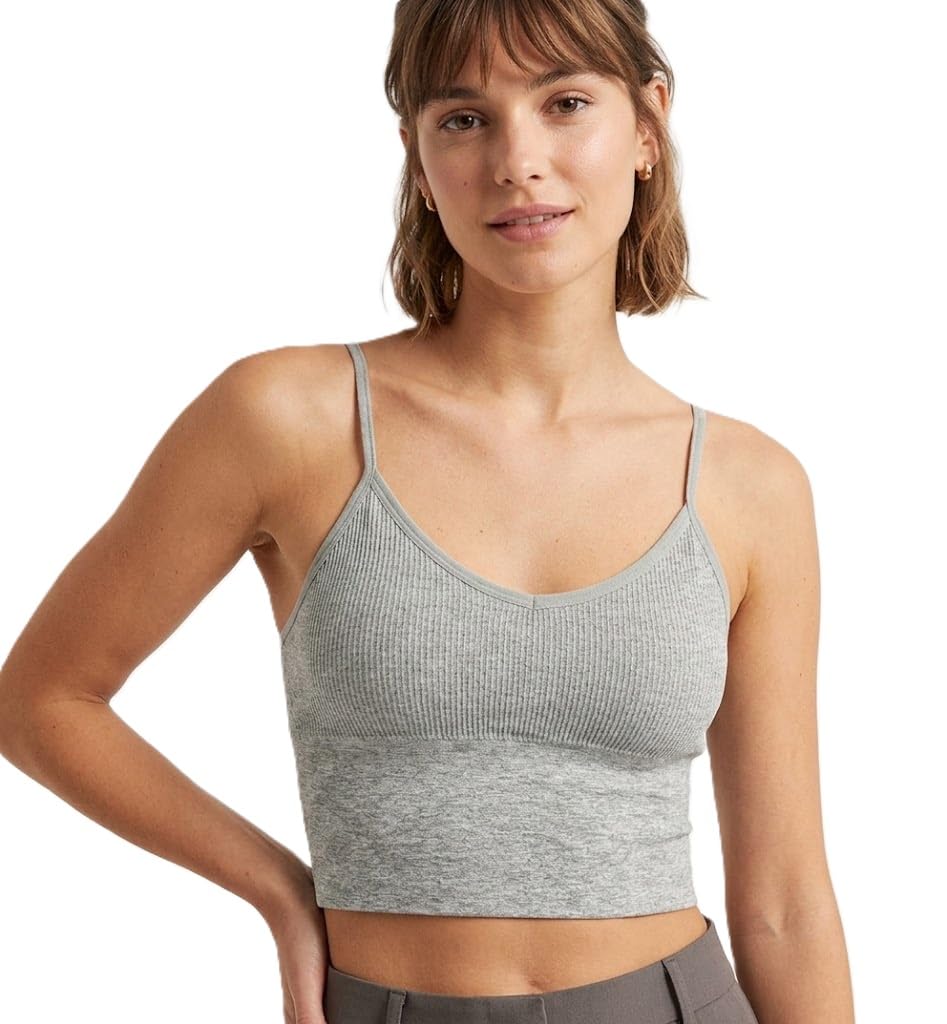 Small Short Green Lightly Padded Soft Sleeveless V Neckline Semi Ribbed Tank Top Womens Slips Underwear Tops Undershirt for Women Cami Top Vest - Soft Spaghetti Strap Camisole-image-41