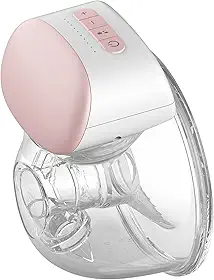Bomba de Mama Vestível Mãos Livres Elétrico Único Portátil Copo Vestível 8Oz/ 240Ml Sem Bpa 3 Modos 10 Níveis de Sucção Conforto Coletor de Leite de Amamentação com Flange de 24Mm