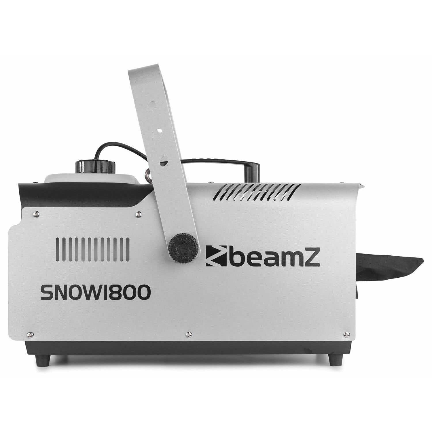 Beamz Snow 1800 Macchina da neve da 1800 W, effetto fiocco di neve molto realistico, serbatoio da 2,5 l, telecomando con cavo da 3 m, non lascia tracce sul terreno, atmosfera invernale, potenti