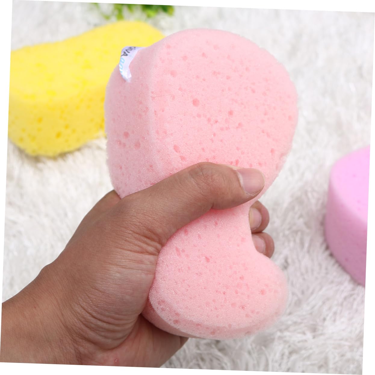Healeved 24pezzi Spugne Da Bagno Colorate Spugne Esfolianti Per Doccia Accessori Per Bagno Adatti Ragazzo Ragazza e Adulti Design Semplice e Funzionale