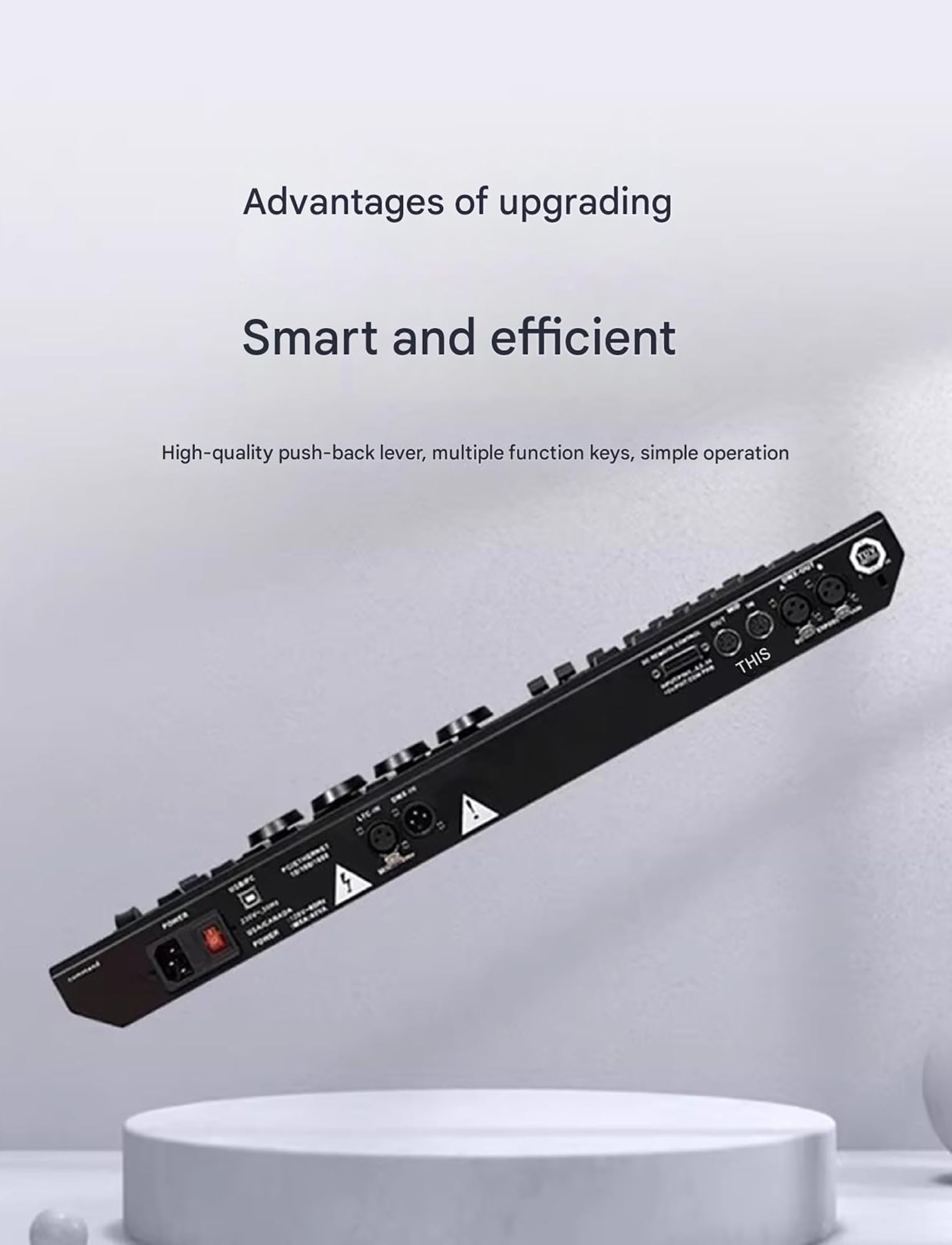 DMX512 Controller für Bühnenbeleuchtung, Live-Show-Bearbeitungskonsole, unterstützt Barlichter und Lichteffekte, ideal für DJs und Event-Produktionen