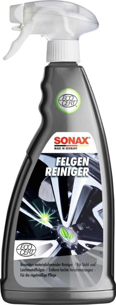 SONAX FelgenReiniger (1 Liter) säurefrei für Leichtmetall- & Stahlfelgen, entfernt schnell und einfach Bremsstaub und Straßenschmutz | Art-Nr. 04303410
