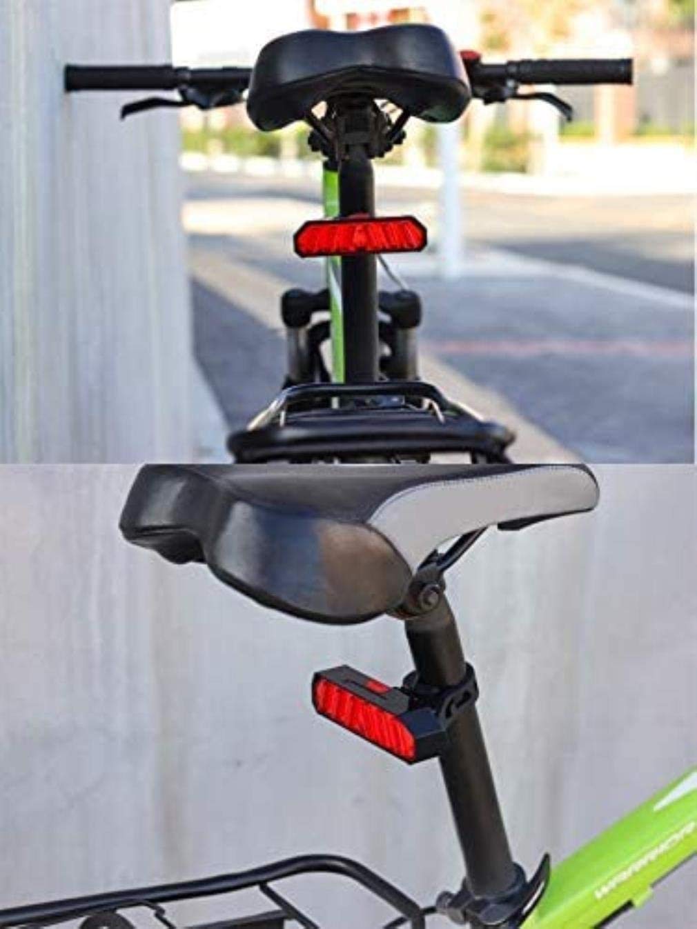 Luci posteriori USB per bicicletta, Luce posteriore for bicicletta for qualsiasi strada, luce di avvertimento dello sterzo con telecomando intelligente, luce for attrezzatura da guida notturna
