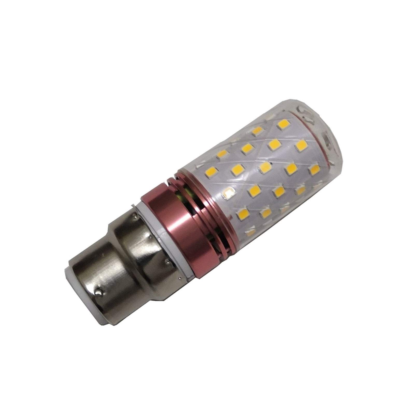Baja Tensión Bayoneta B22 LED iluminante 24v 10W, Blanco cálido/Blanco frío, 60SMD 2835 Larga Vida Bombillas LED, AC/DC 24-60V [energética Clase A ++] 10-Pack (Color : Warm Wite)