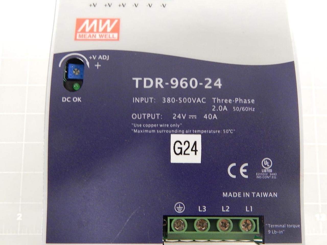 Amazon.com: Mean Well TDR-960-24 Power Supply T69740 : Electronics