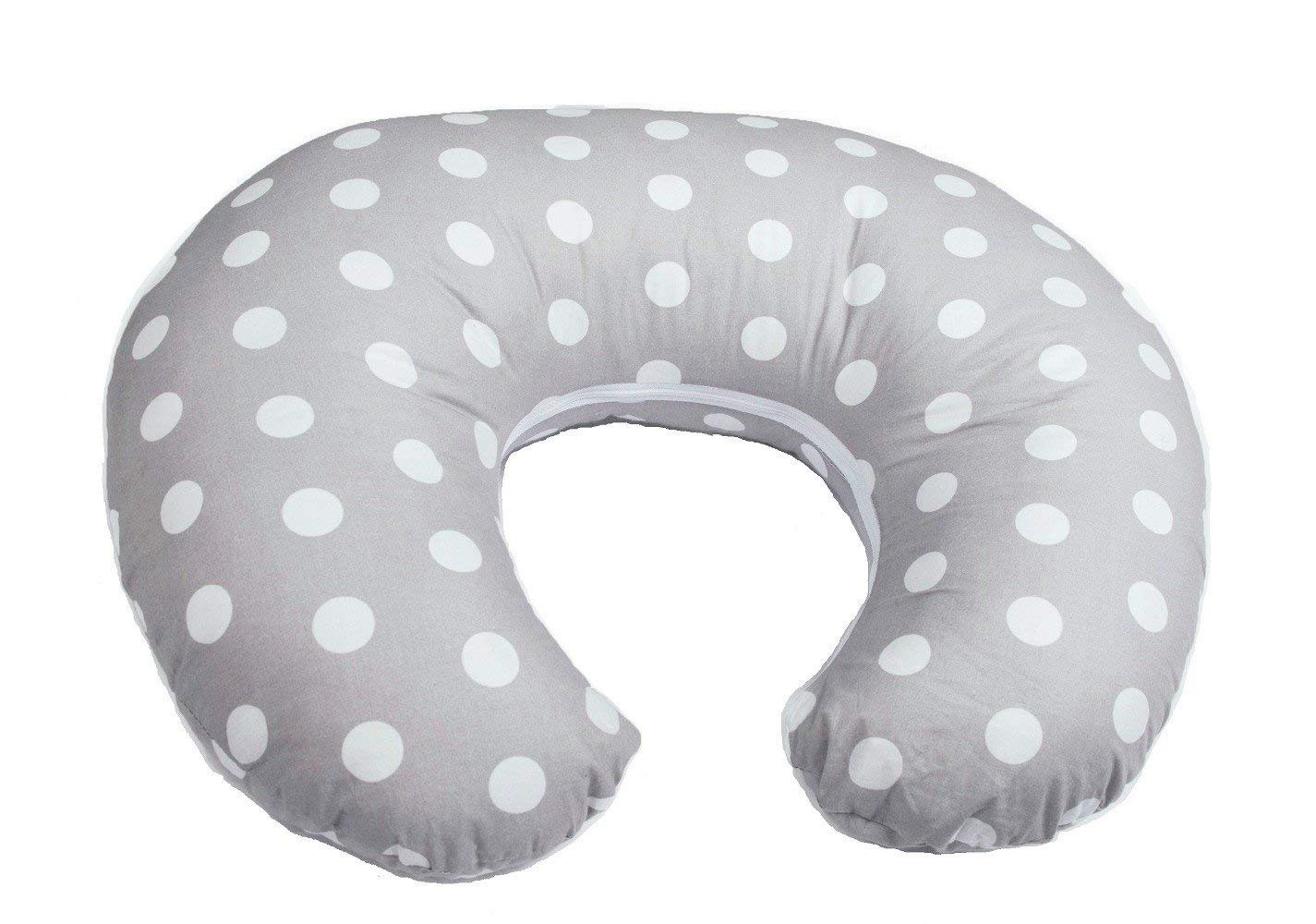 Vizaro - Cojín de Lactancia 100% Algodón Ergonómico, Cómodo y muy Adaptable - Funda LAVABLE - Hecho UE, OekoTex - Lunares