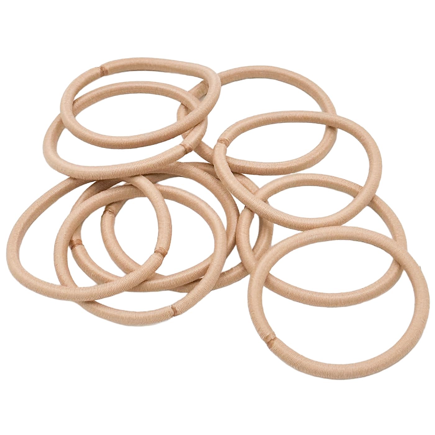 HAARallerliebst Thick Hair Bobbles (Pack of 10) Beige 4.5 mm for Blonde Hair Including Storage Box (4.5 mm, Beige; Box Colour: Pink) - Image 2