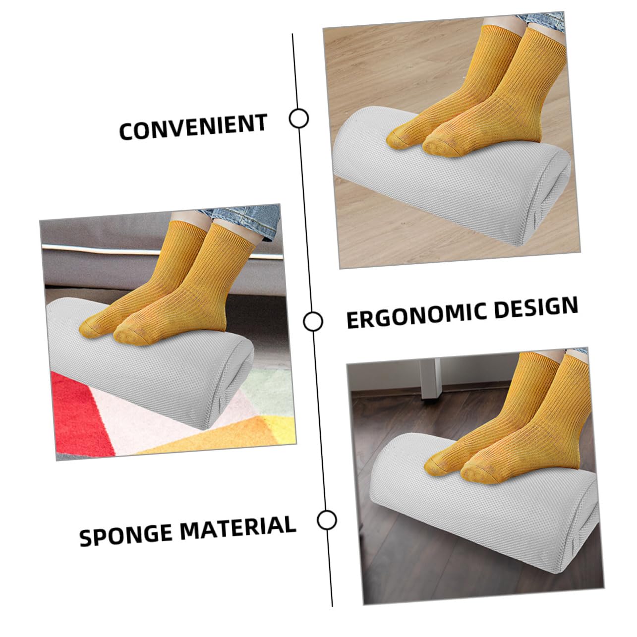 Almohada Ortopédica de Piernas y Rodillas 2 Piezas, Poliéster