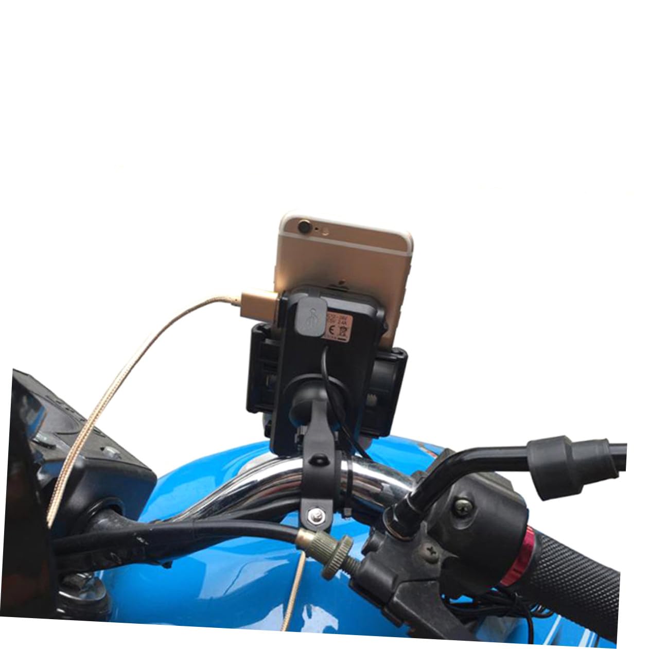 Gatuida Supporto Per Telefono Da Con Supporto Universale Per Bici Per Smartphone Rotazione A 360° Usb 2.4a Compatibile Con Manubrio