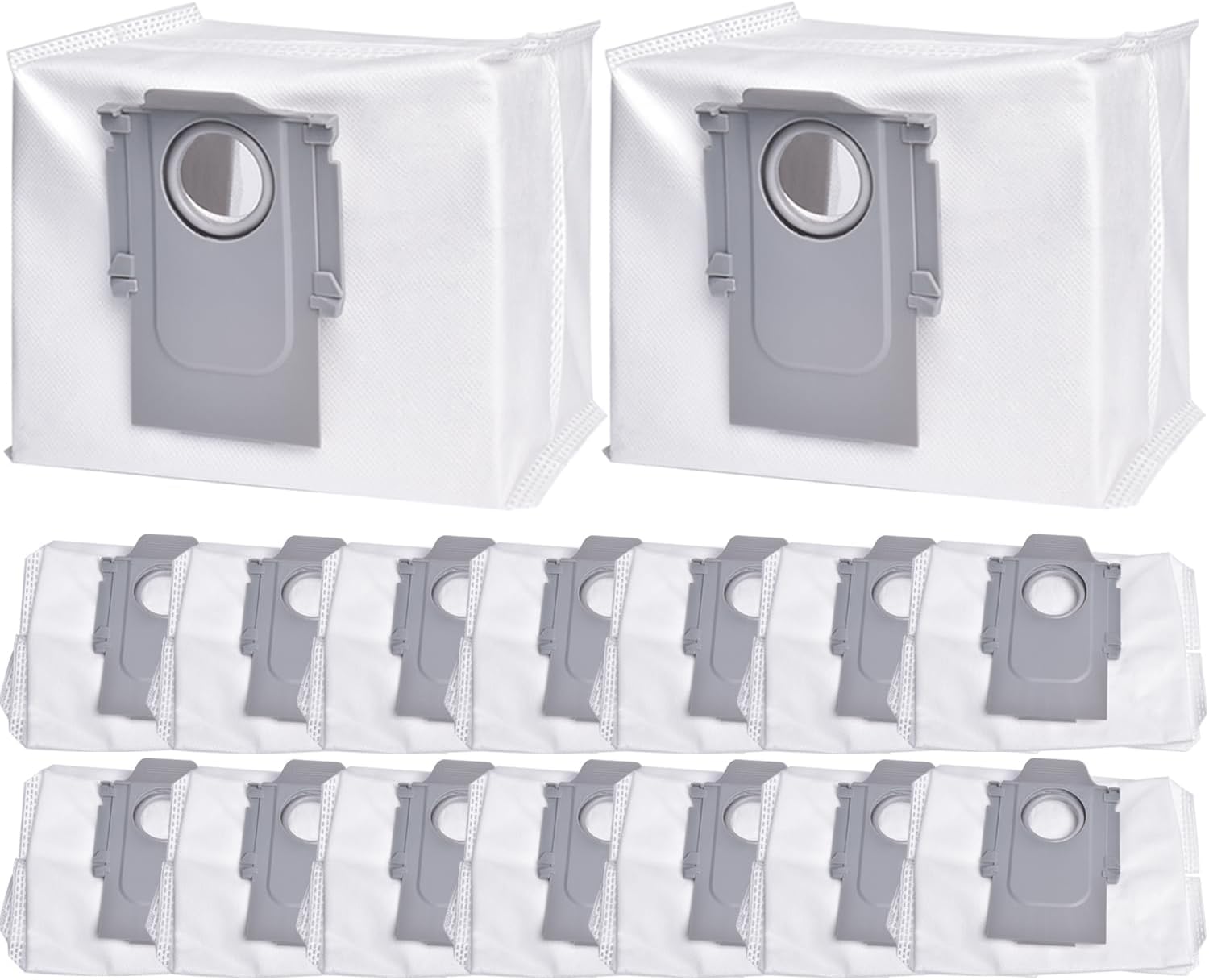 6 Pack Large Capacity Dust Bags - Compatible With Roborock Q, S, G Series Robot Vacuums (Q5 Max+, S8 Pro Ultra, Etc.)-463206