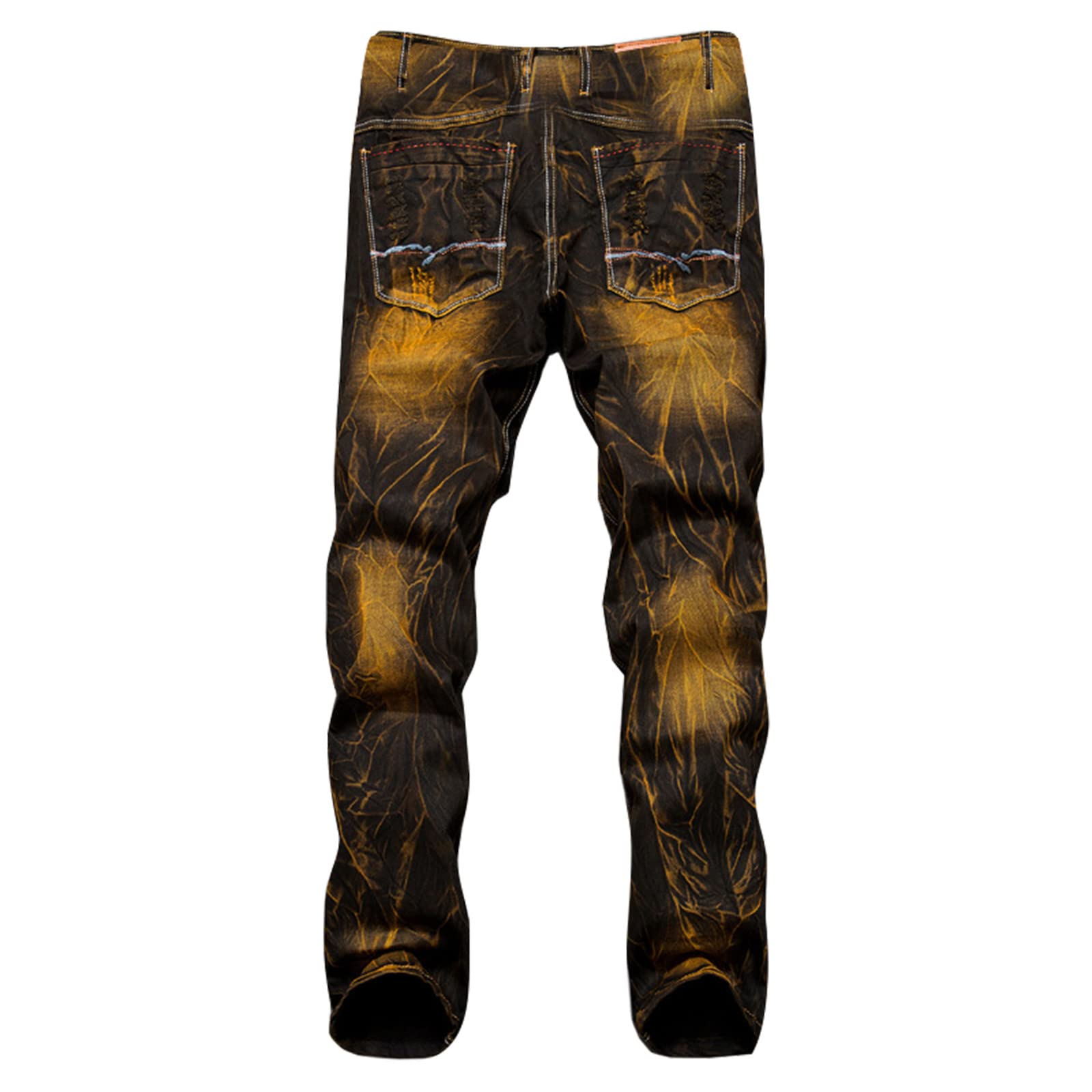 Generisch Herren Jeans Komfort Regular Fit Jeans Basic Denim Jeanshose