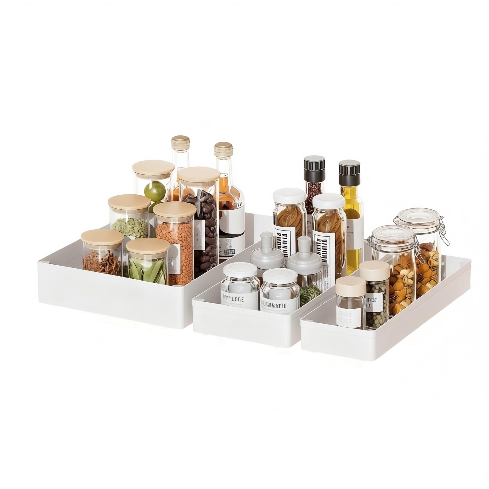 Zambuph Optimally Designed Pull Out Kitchen Cabinet Organizers Provide Easy Access To Deep Cabinets While Keeping Space