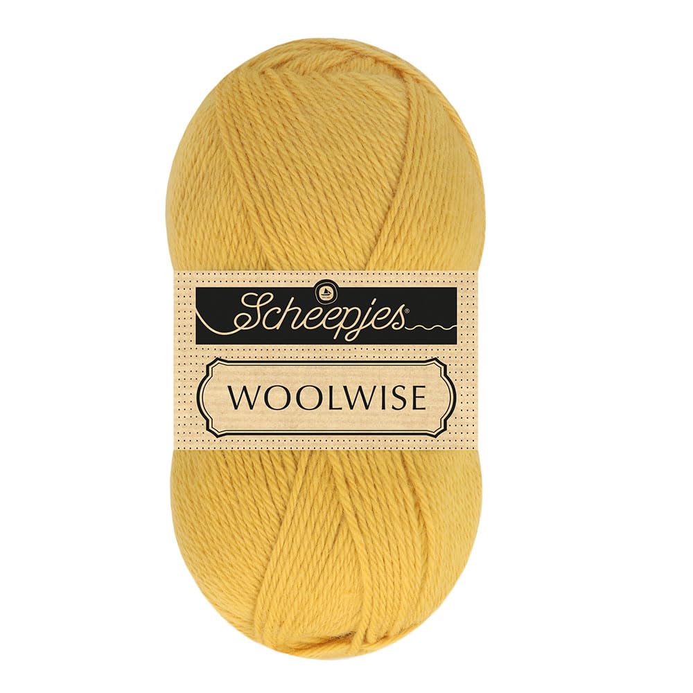 Scheepjes Woolwise 100g - 717 Deep Turmeric Premium Superwash Merino Yarn, 1x100g