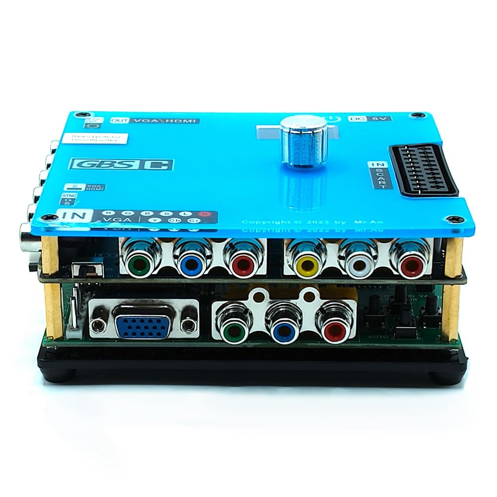 NONDK Convertidor Actualizado, Transcodificador de Video para Juegos de Control GBS, Señal RGBS VGA Scart YPbPr A VGA HD Upscalers