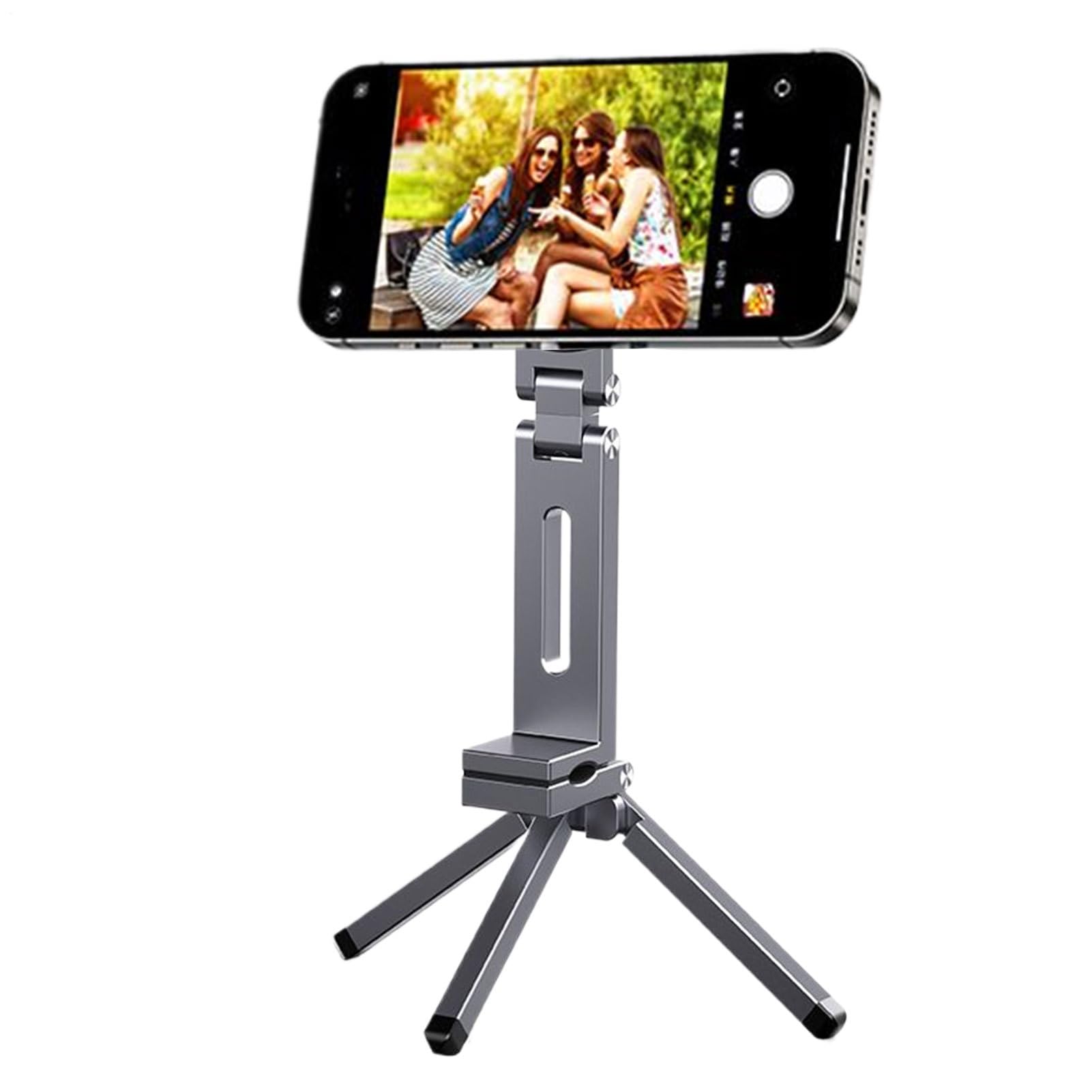 Treppiede Magnetico Treppiede con Clip, Rotazione 360°, Pieghevole Compatto | Treppiede Magnetico Tascabile Per Telefono Per Smartphone Durante Allenamento A Casa E In Palestra