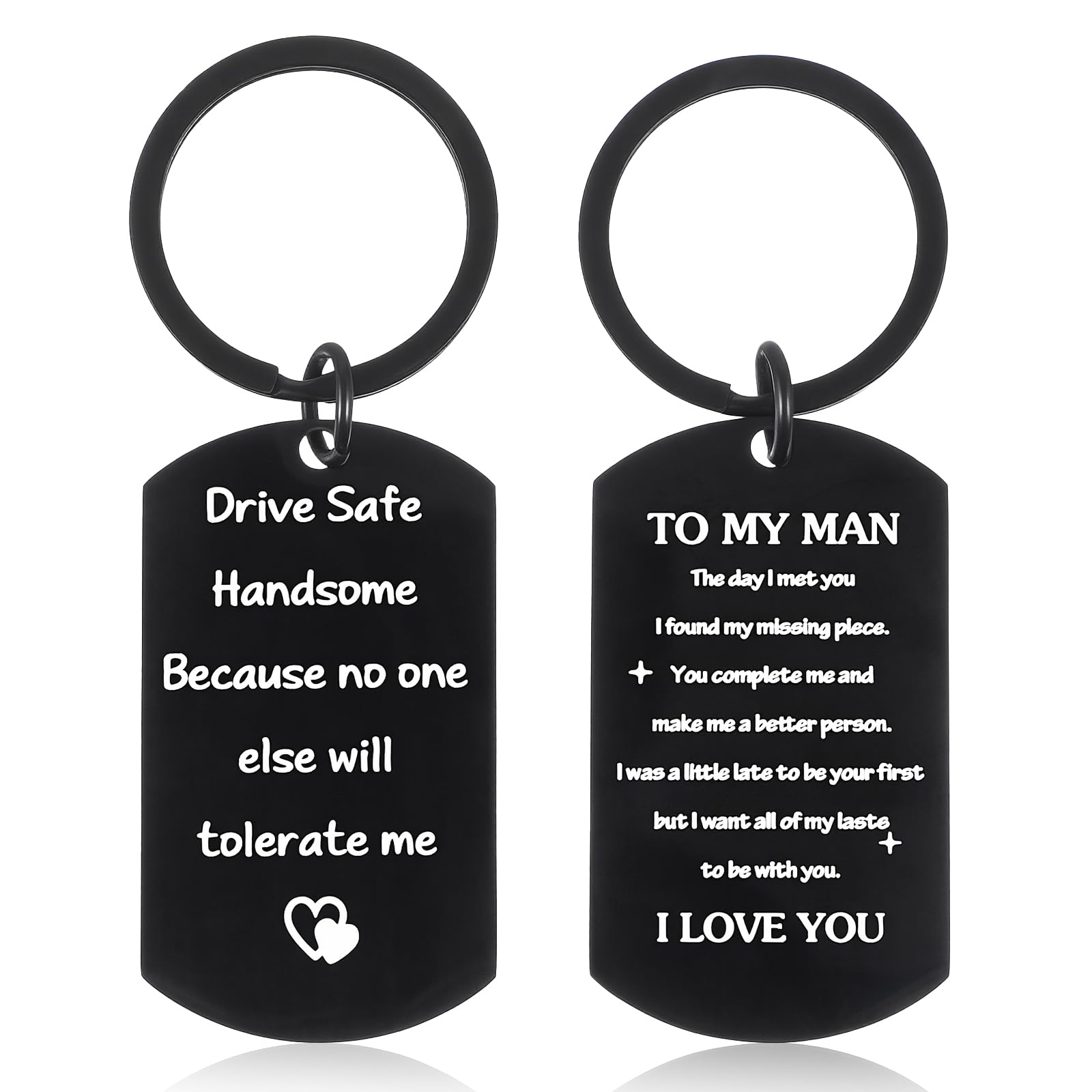 Drive Safe brelok dla niego prezent urodzinowy dla chłopaka dla niego chłopaka mąż narzeczony mężczyźni chłopak chłopak romantyczny prezent kocham cię