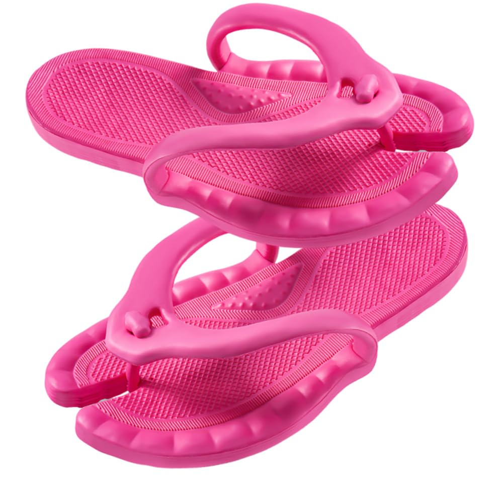 OULIGET Foldable Travel Shower Shoes with Holes,Dry Quickly Non Slip Bath Slippers,Portable Hotel Lightweight Sandals for Spa Nail Salon Beach Pool Gym