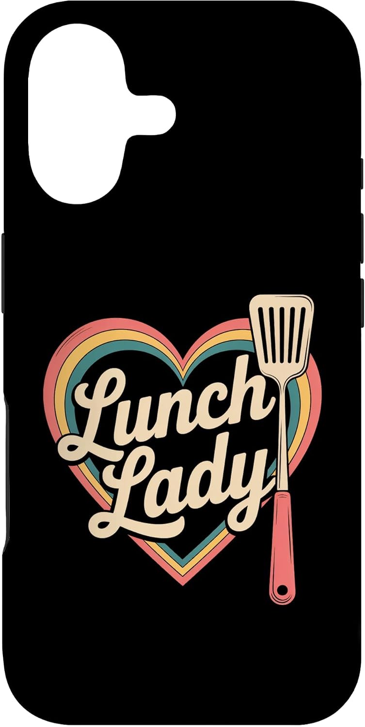 Retro Heart Lunch Lady School Catering Pride Case for iPhone 17