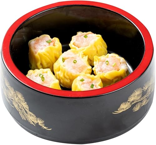 Miniatura 9 de Bento Tek - Caja Bento redonda de 25 onzas estilo japonés color negro 6 12 x 6 12 x 3 14 pulgadas 1 caja