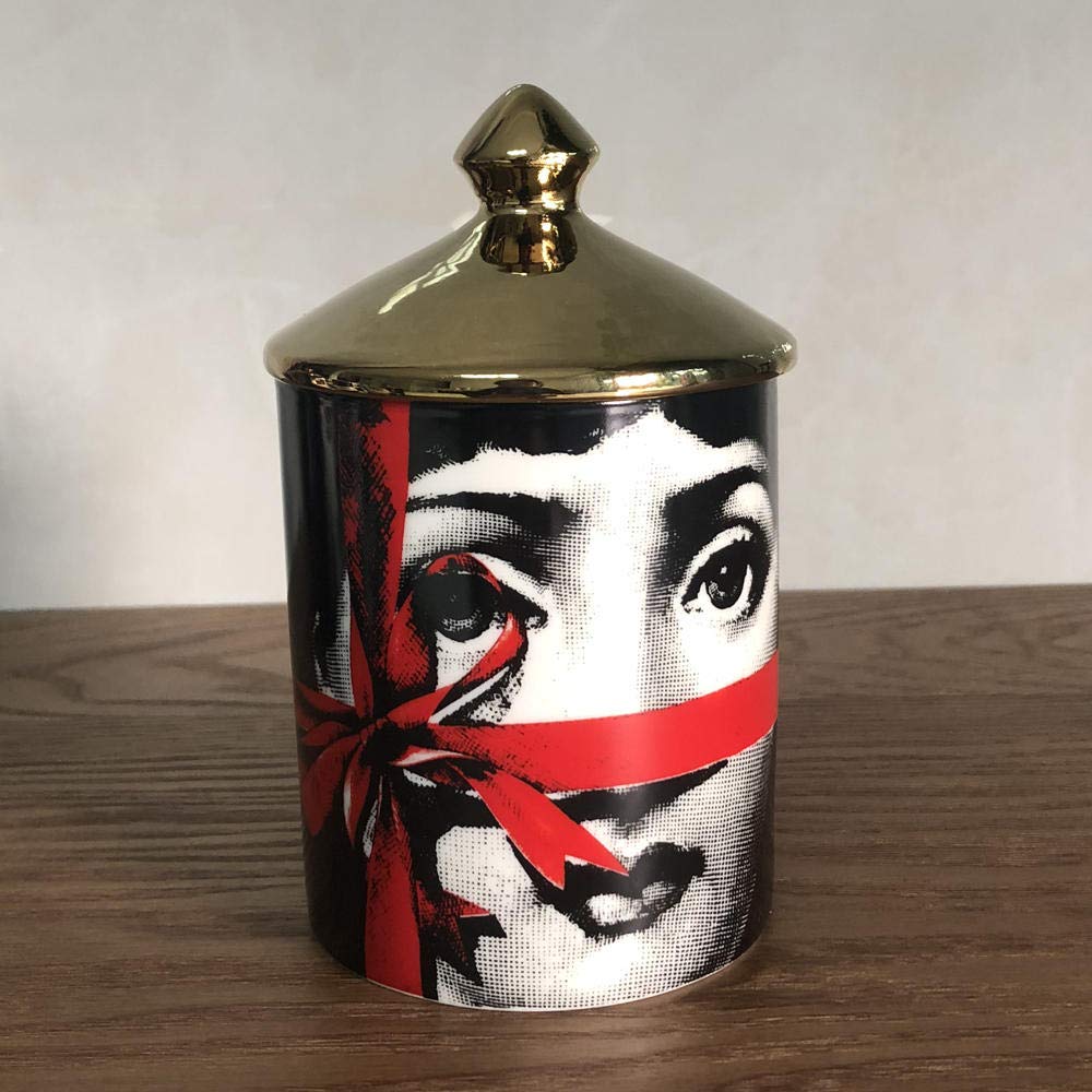 COCOCO Pot candle holder retro ceramic storage container-16