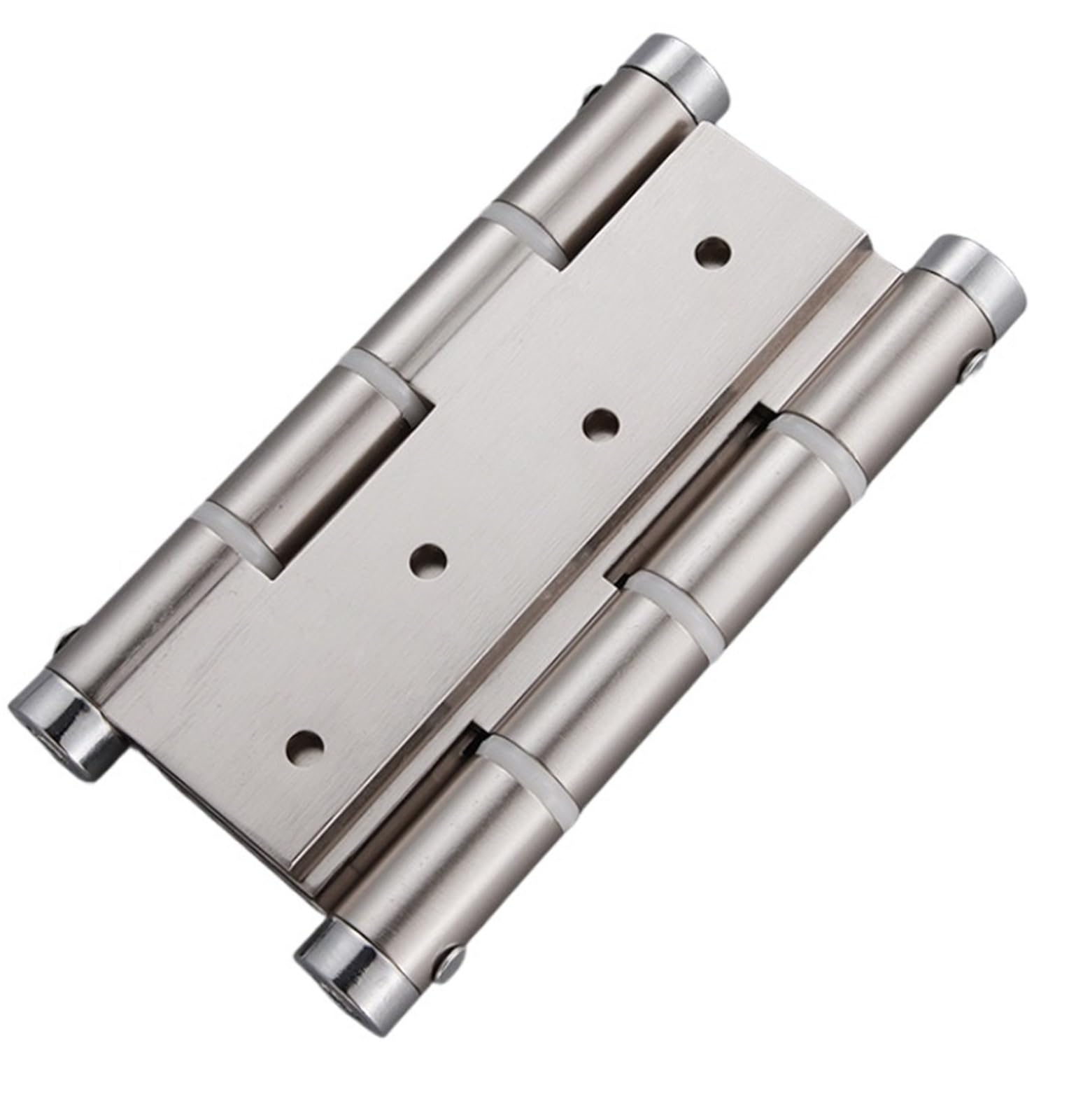 2Pcs 5" Aluminum Door Hinge Self Closing Adjustable Door Hinges(Brushed Nickel)