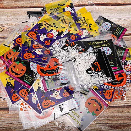 Qpout 240pcs Halloween Treats Borse Candy Bags