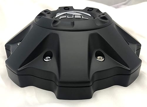 Miniatura 3 de Tapa central plana negra para ruedas de combustible (cantidad 1) # 1002-48B 5-6 lengüetas (1001-63 con extensión!)