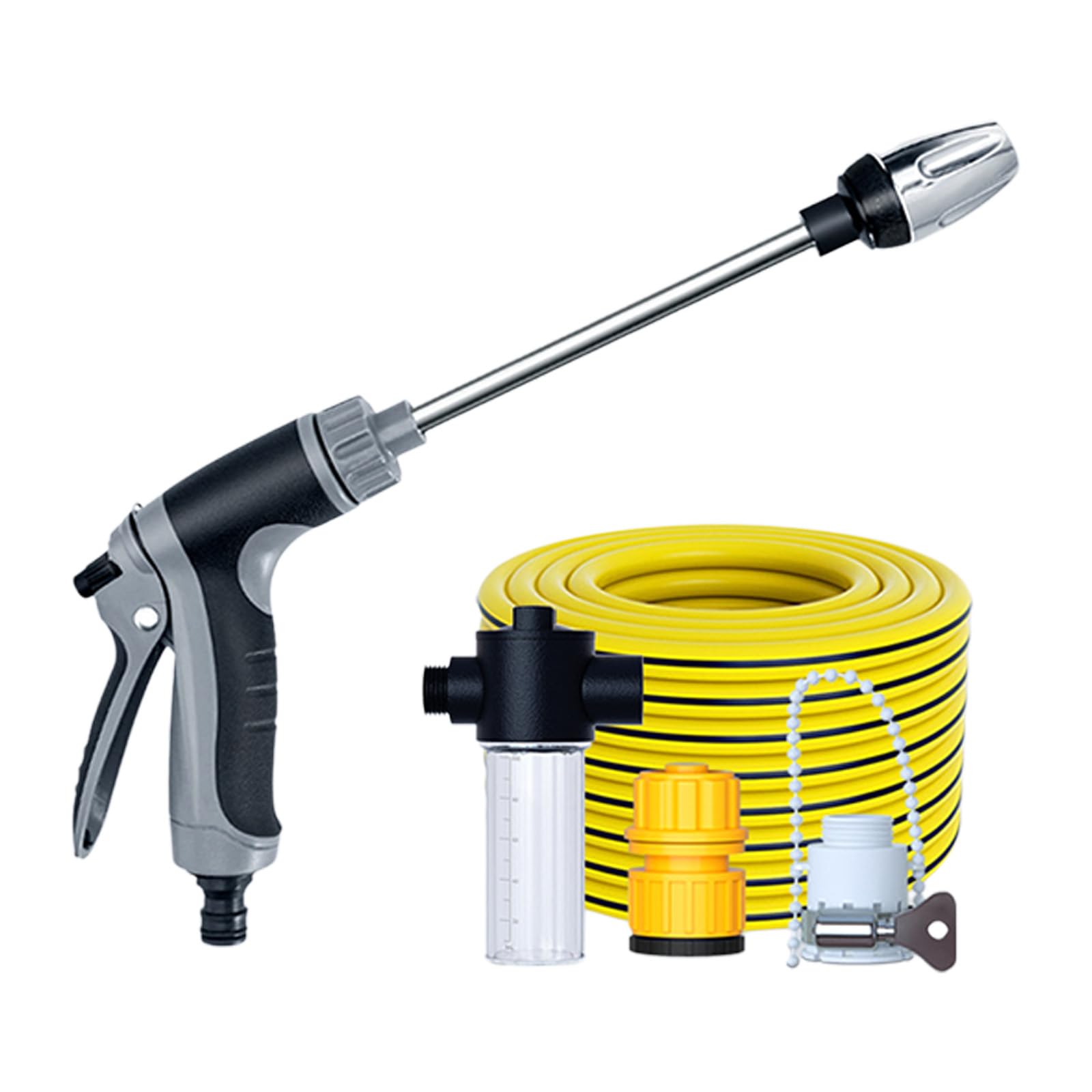 Asukohu 10M Industrial Grade Ergonomic Handle Pressure Washer With Quick Connection Design For Home And Garden Use Patios Cleaning High Pressure Washer Attachment