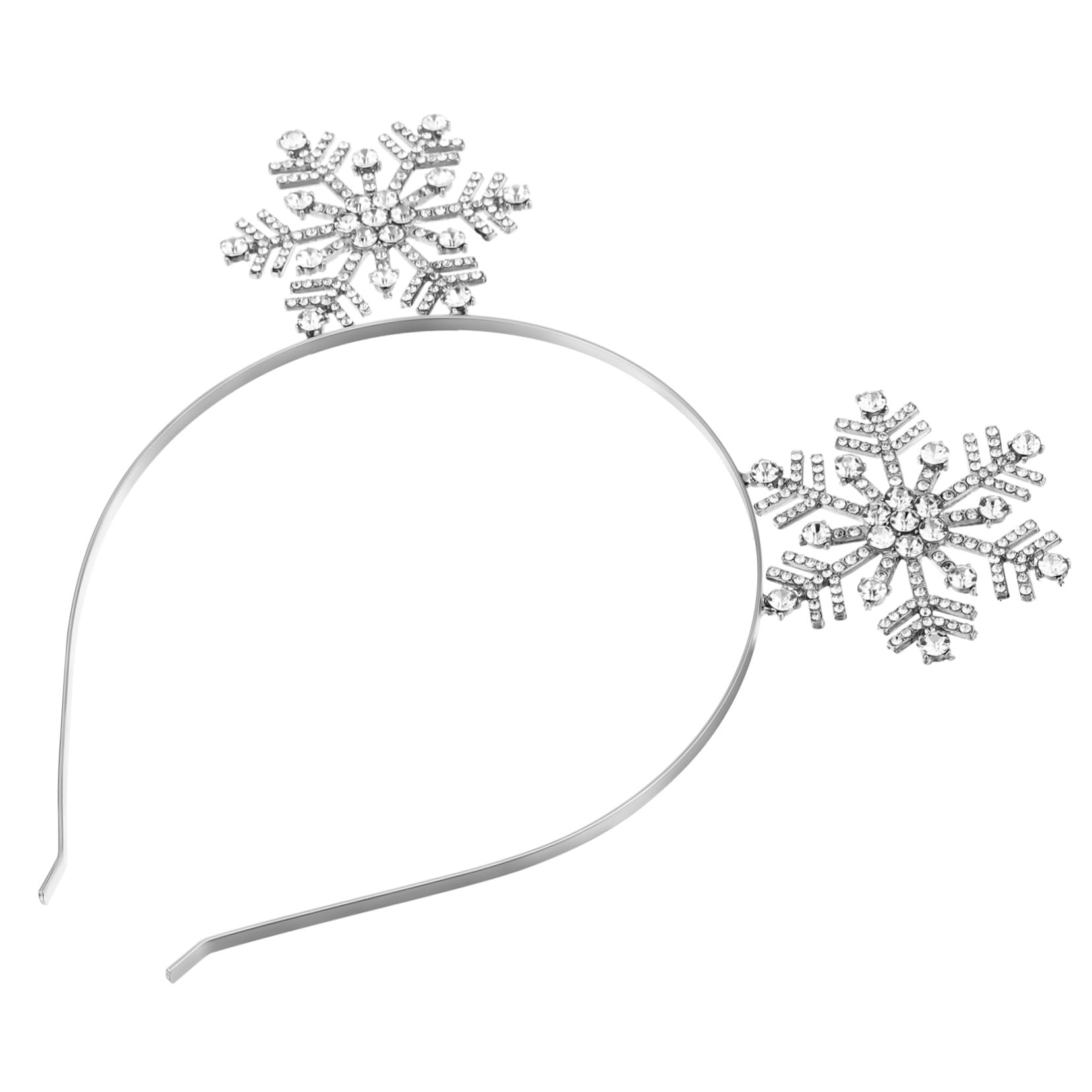 3 pezzi Fascia Capelli Donna con Cristalli di Decorazione Natalizia Glitterata per Feste e Cosplay Cerchietti Leggeri in Lega Resistente per Eventi Invernali