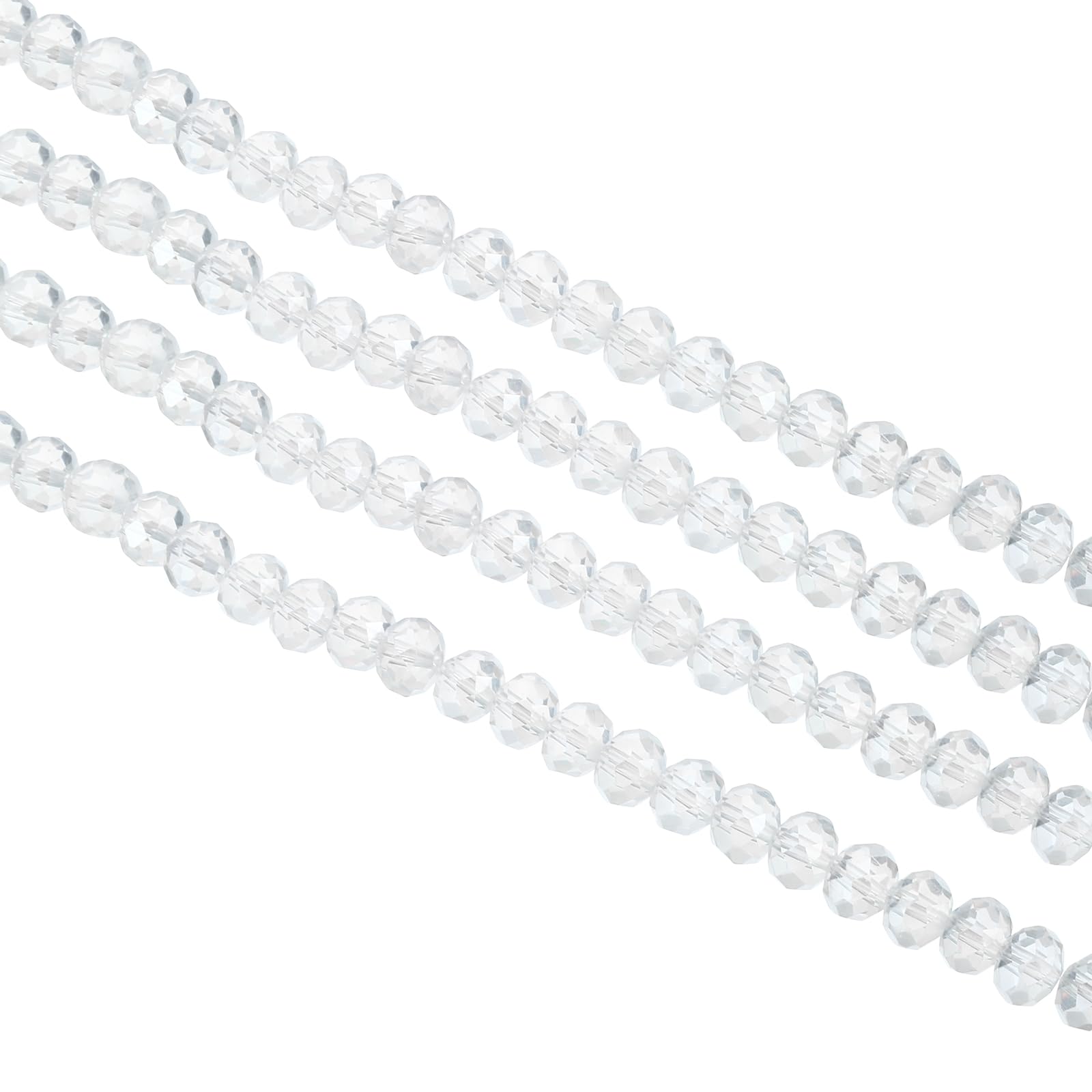 PATIKIL 8 mm Briolette Rondelle Glass Beads