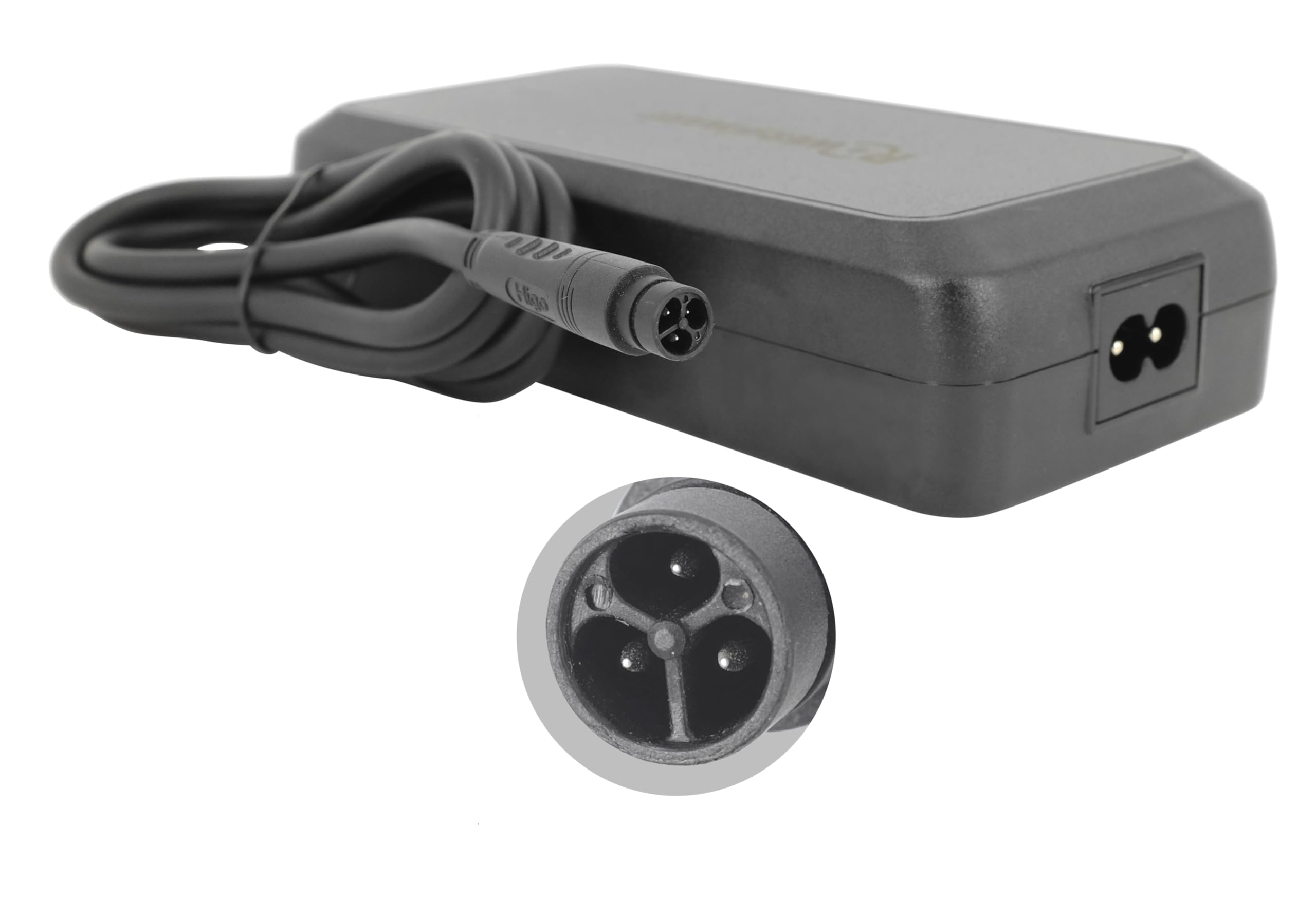 PowerSmart Caricabatterie 54,6 V 3 A a 3 poli per biciclette elettriche con batteria al litio da 48 V, sostituisce Mate X 750 W 48 V (MAX 3 poli) 14,5-17,5 Ah