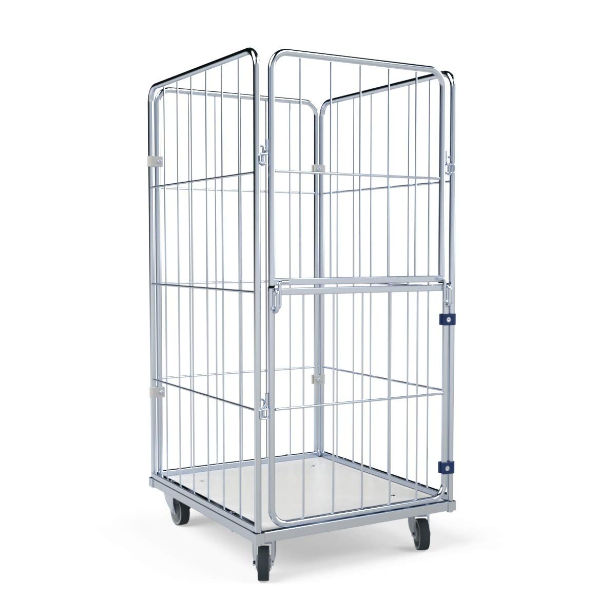 Wäschewagen 720x810x1150 mm 4-seitig mit Kunststoffboden