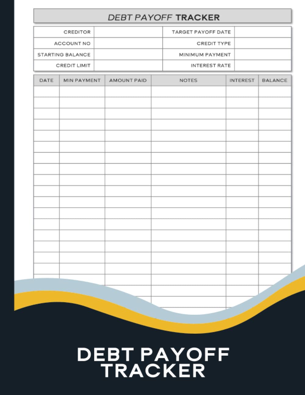 Debt Payoff Tracker: Simple Debt Tracker To Help You Pay Off Your Debts