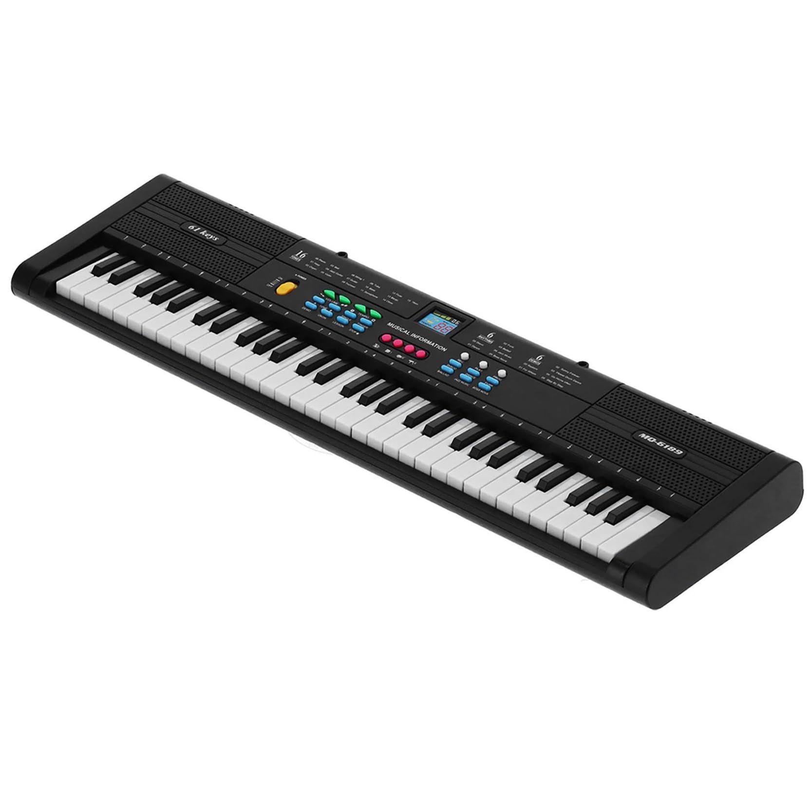 Elektroniczny Instrument Fortepianowy Profesjonalne Pianino Elektroniczne 61 Klawiszy Wielofunkcyjne Z Kablem USB I Mikrofonem