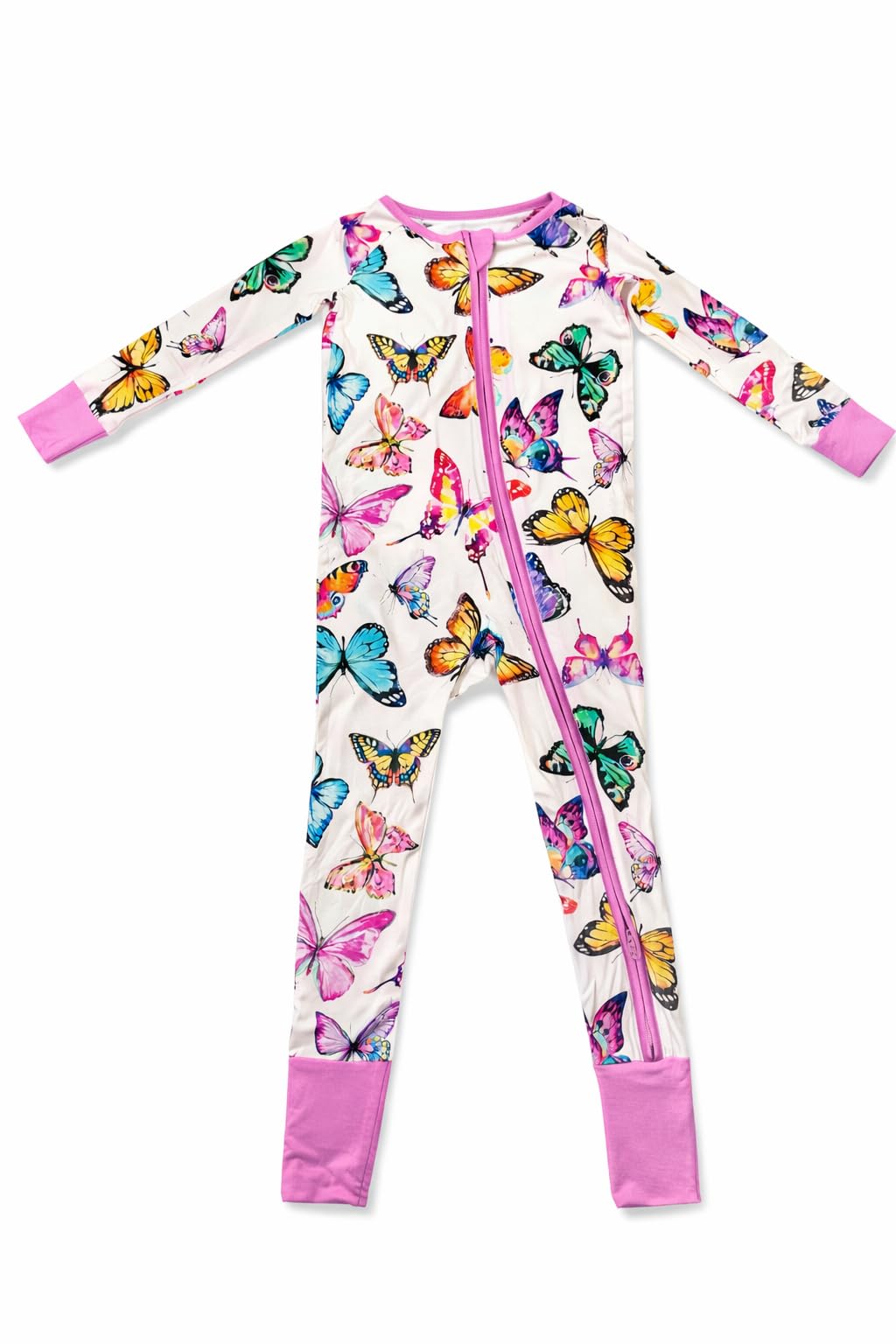 Liyah Loom Signature Bamboo Baby Romper Printed 2-Way Zipper Pajamas Breathable Sleep Play for Babies 0 18M