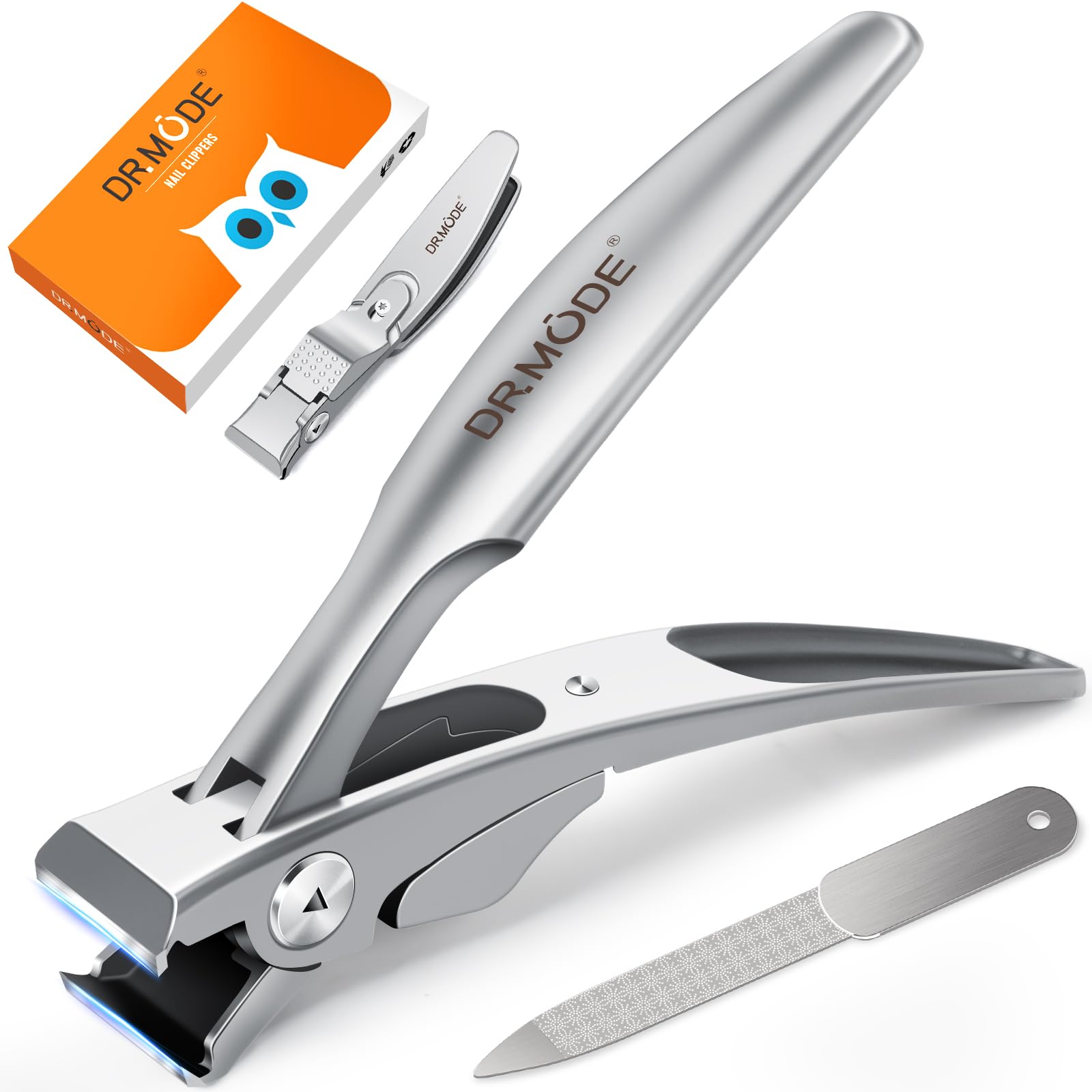 Straight Nail Clippers for Men, German Ergonomic 18mm Large Toenail Clippers ...