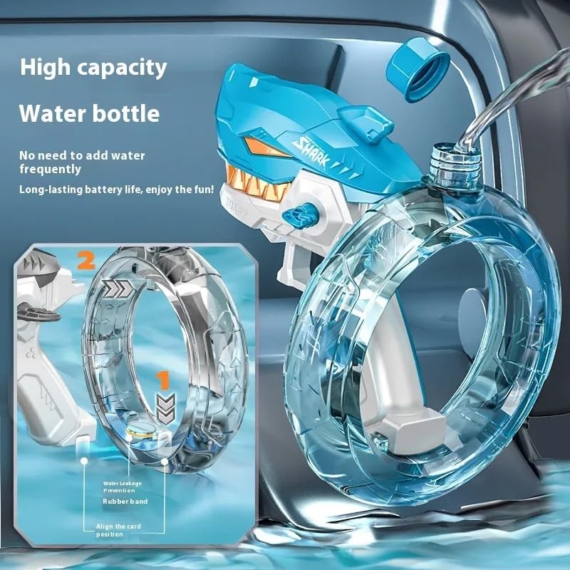 Image of High-Pressure Water Shooter Gun - Ultimate Splash Soaker Toy for Kids and Adults, Perfect for Pool, Beach, and Backyard Fun, Ideal for Summer Water Battles, Outdoor Games (WG2)